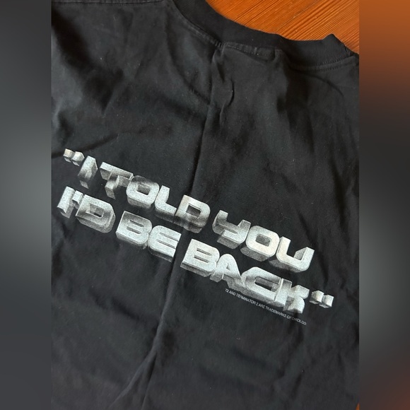 Vintage Terminator , I told you I’d be back Tee ; T2 amazing fresh graphic Large - Picture 2 of 6
